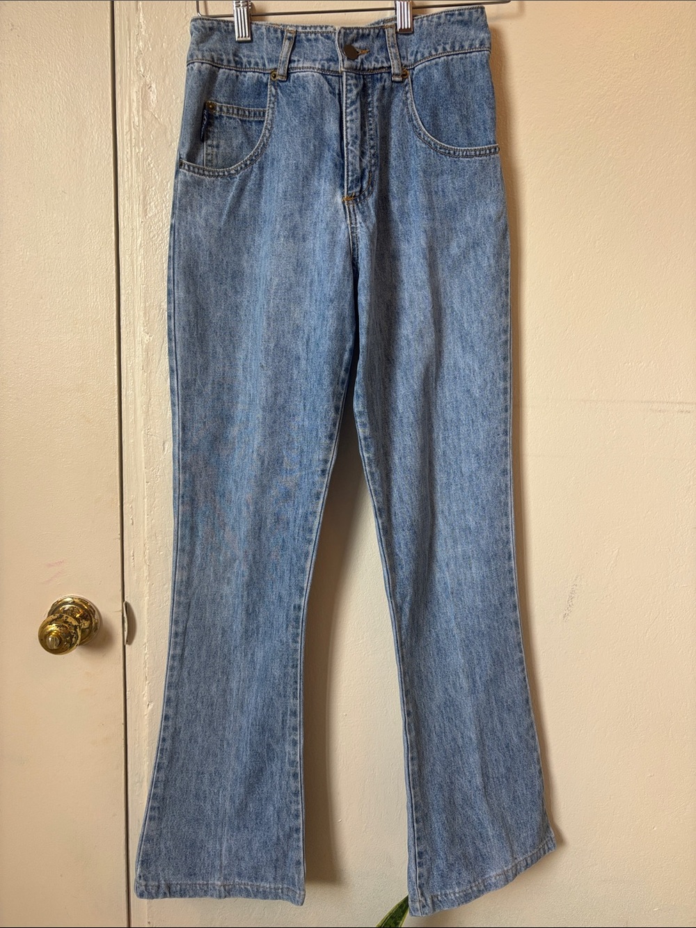 High-Rise Light Blue Flare Jeans for Women